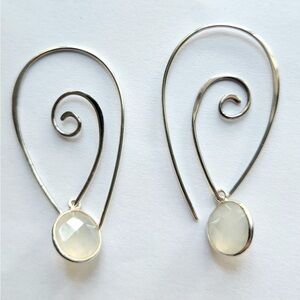 Sterling silver hoops
